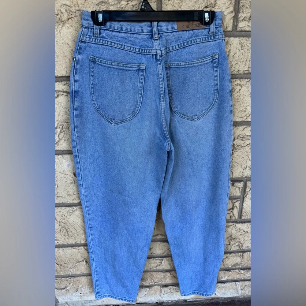 Cherokee Mom Jeans High Rise Blue Vintage 80’s 90’s Size 10 P Original Mom Jeans